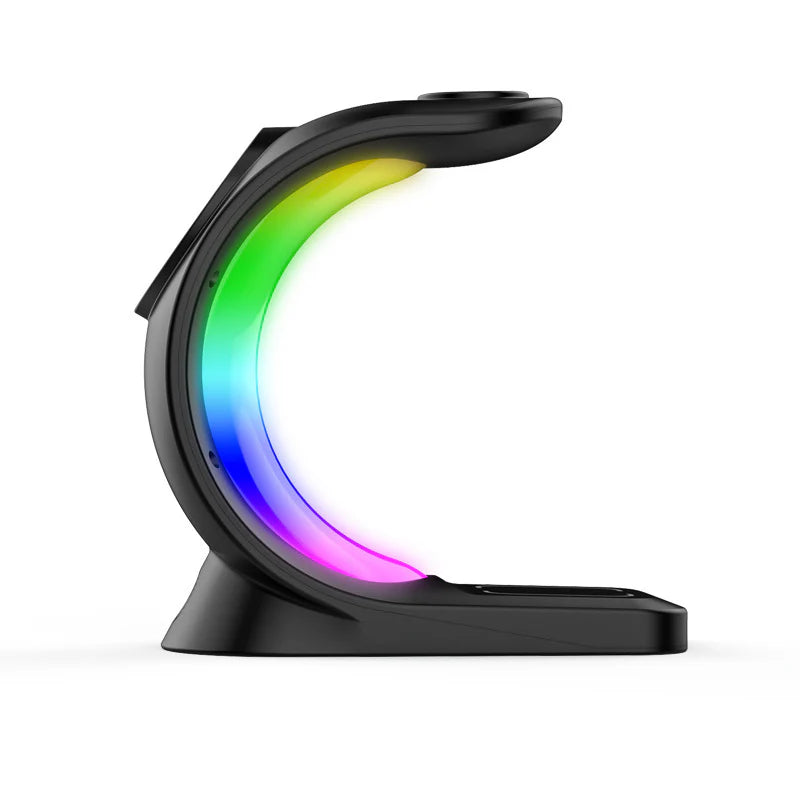 Wireless charging station dock for iPhone Apple Watch and AirPods Pro