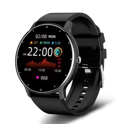Lige smart watch fitness tracker with touchscreen display for health monitoring