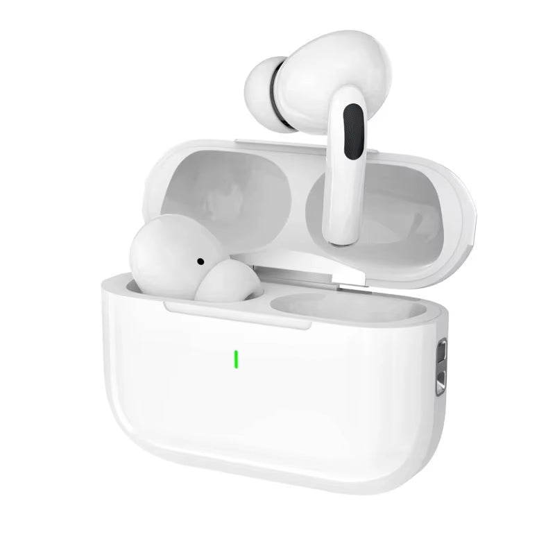 Air Pro 5 TWS wireless earbuds in white charging case.