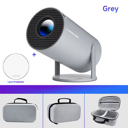 Portable projector compact design for indoor and outdoor entertainment