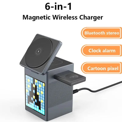 Magnetic wireless charging dock with 15W fast charging for iPhone