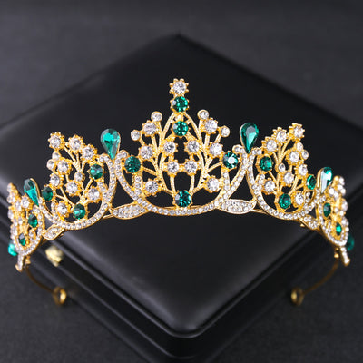 Women's Fashion Vintage Rhinestone Crown Tiara