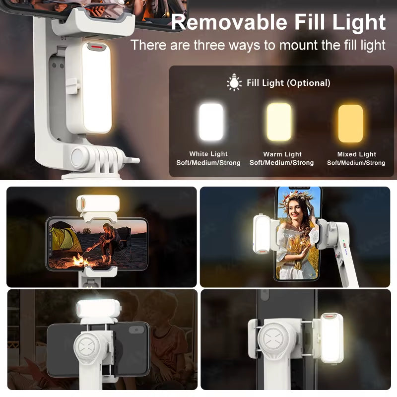 AXNEN A10 selfie stick gimbal being used for vlogging