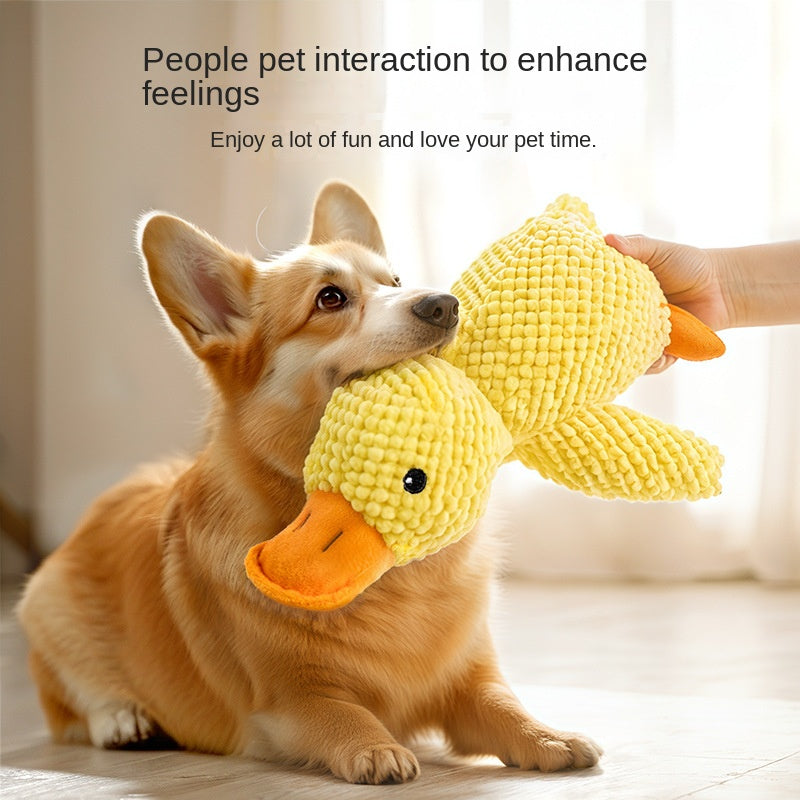 Dog Toy Plush Sleeping Duck Bite-resistant Molar Voicing