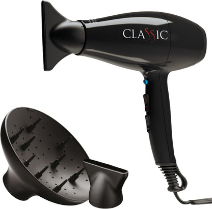 ID Italian Design GTI 2600 professional hair dryer in red color.