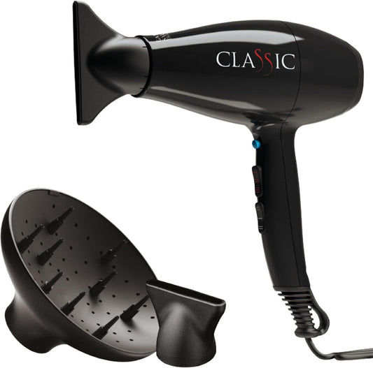 ID Italian Design GTI 2600 professional hair dryer in red color.