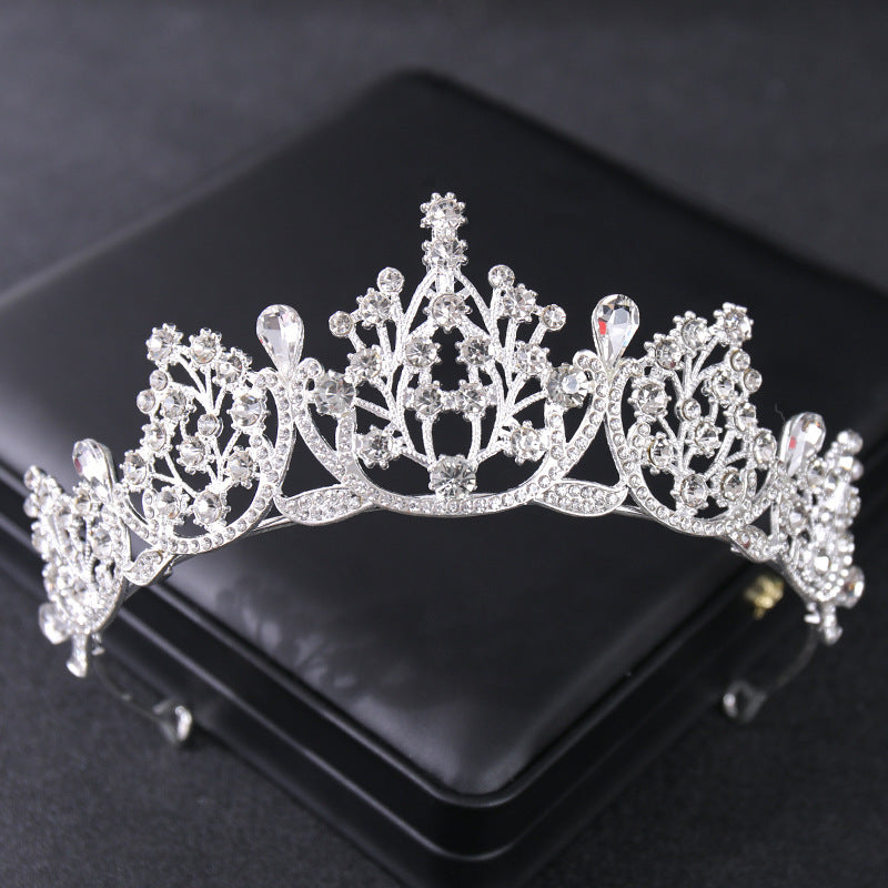 Women's Fashion Vintage Rhinestone Crown Tiara