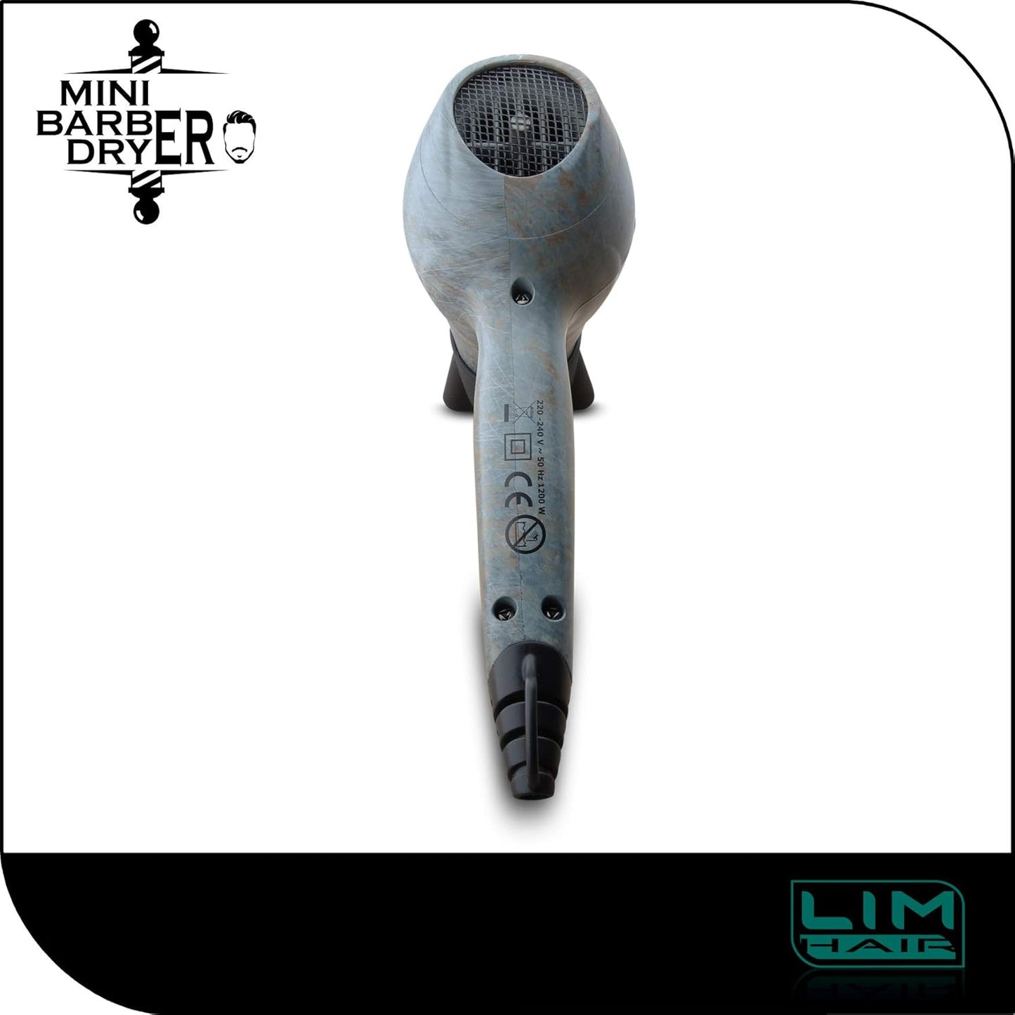 Mini barber dryer oxide finish