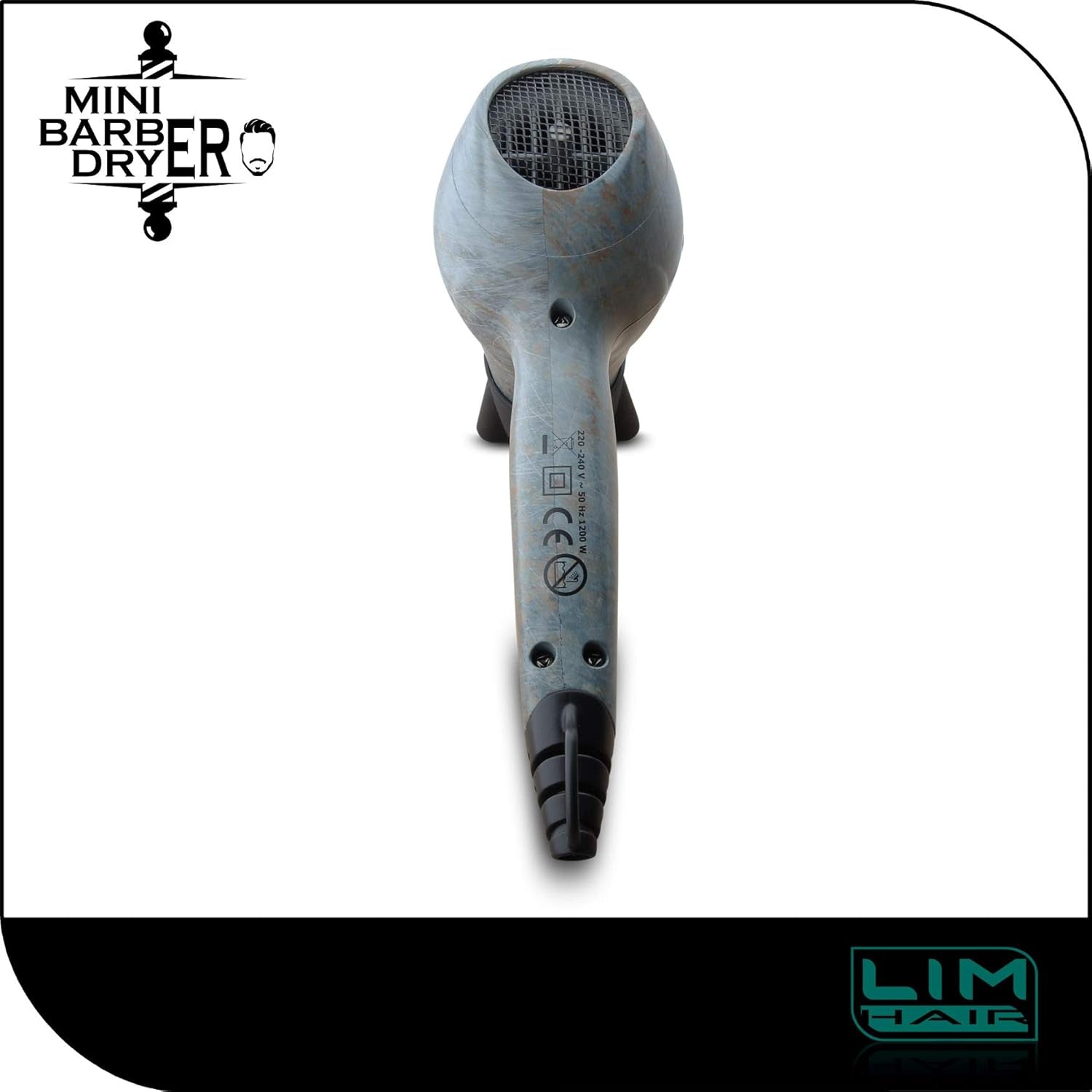 Mini barber dryer oxide finish