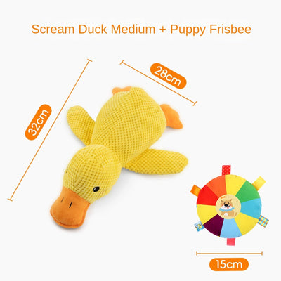 Dog Toy Plush Sleeping Duck Bite-resistant Molar Voicing