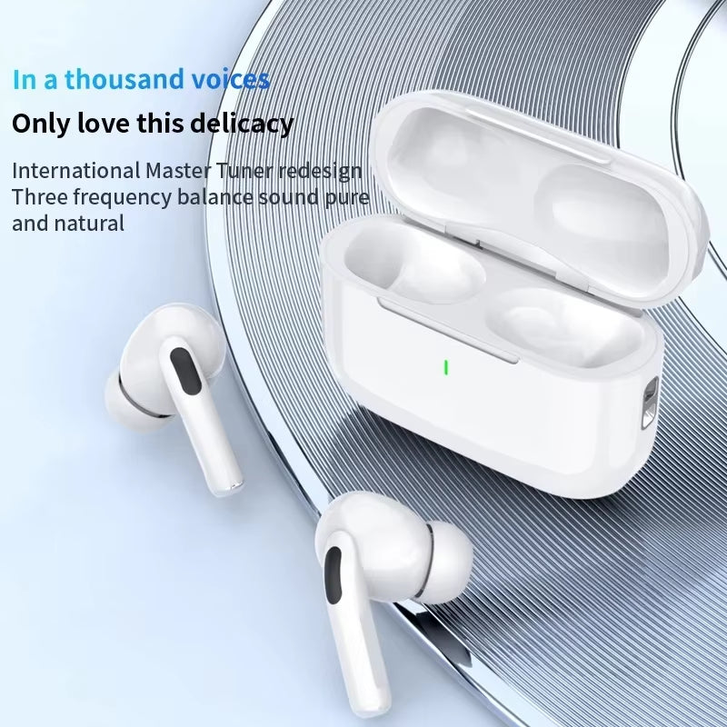 In ear wireless headphones (Air Pro 5) compatible with iPhone.