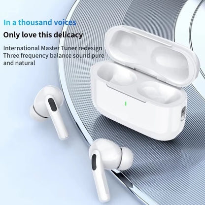 In ear wireless headphones (Air Pro 5) compatible with iPhone.