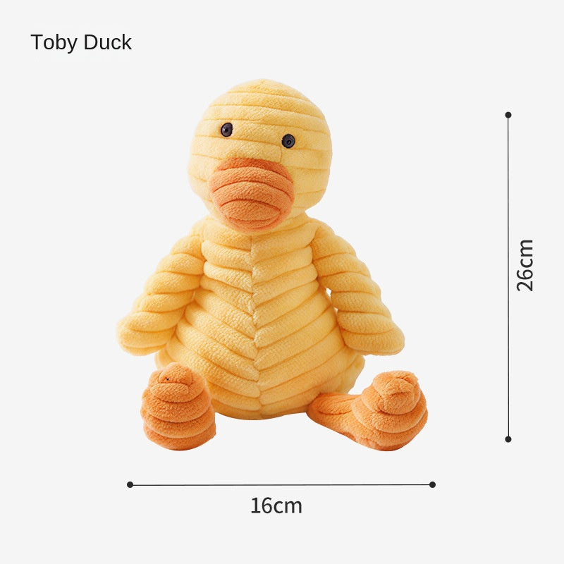 Dog Toy Plush Sleeping Duck Bite-resistant Molar Voicing