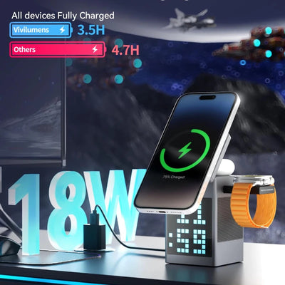 MagSafe compatible magnetic charging pad for iPhone 15 14 13 12