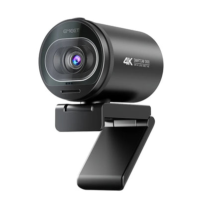4K webcam EMEET S600 displaying Ultra HD resolution.