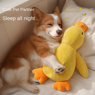 Dog Toy Plush Sleeping Duck Bite-resistant Molar Voicing
