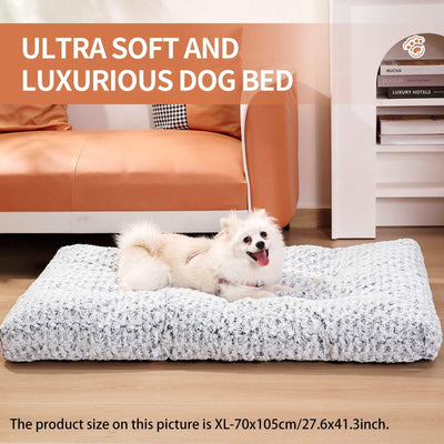 Dog Crate Bed Pad Rose Velvet