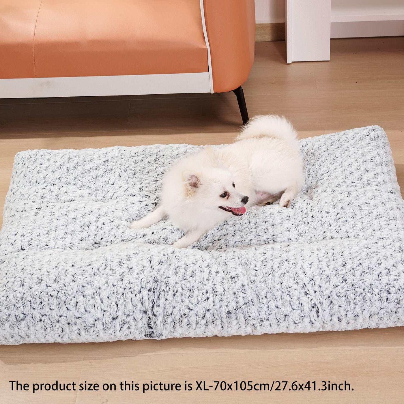Dog Crate Bed Pad Rose Velvet