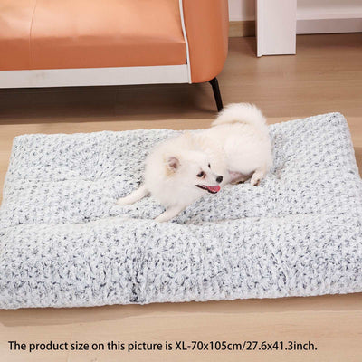 Dog Crate Bed Pad Rose Velvet