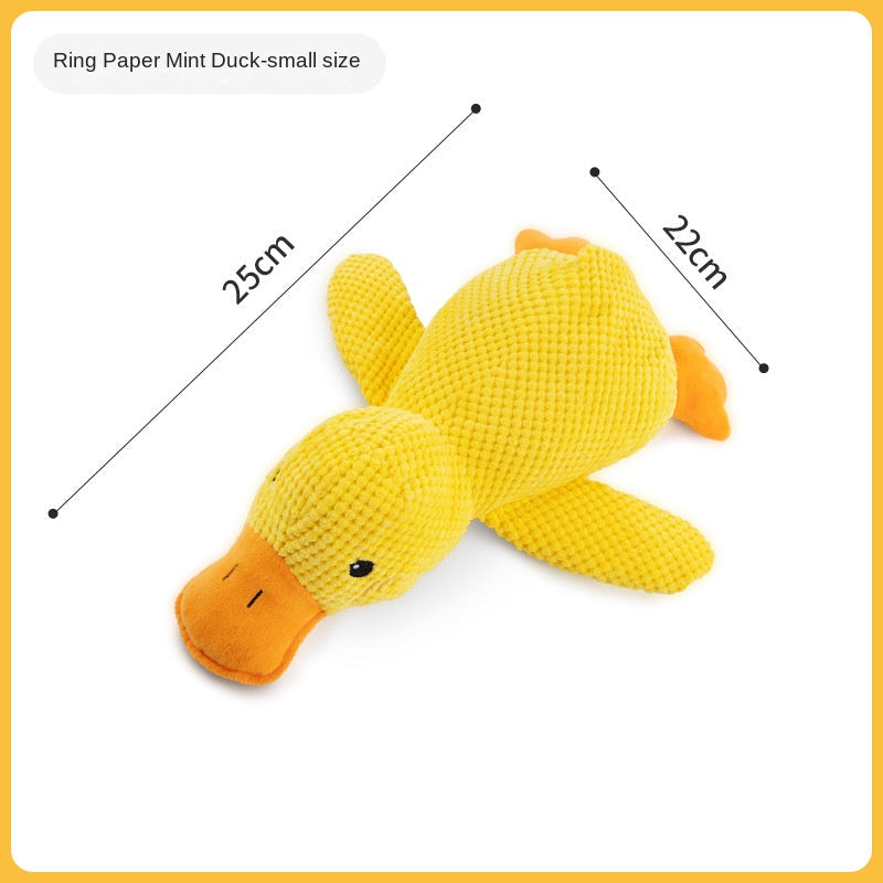 Dog Toy Plush Sleeping Duck Bite-resistant Molar Voicing