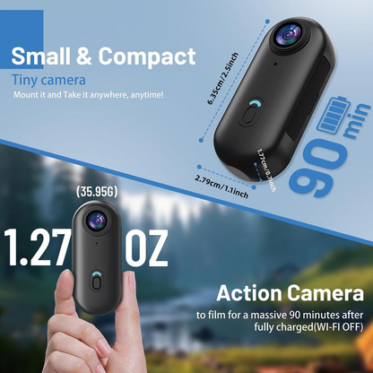 1080p action camera compact size