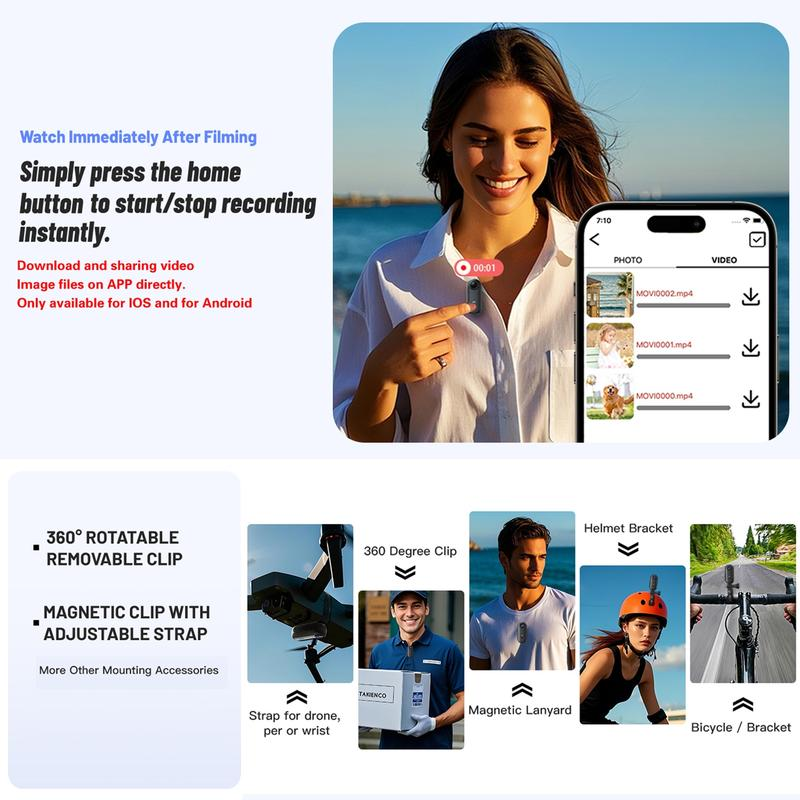 Action cam 1080p HD video quality