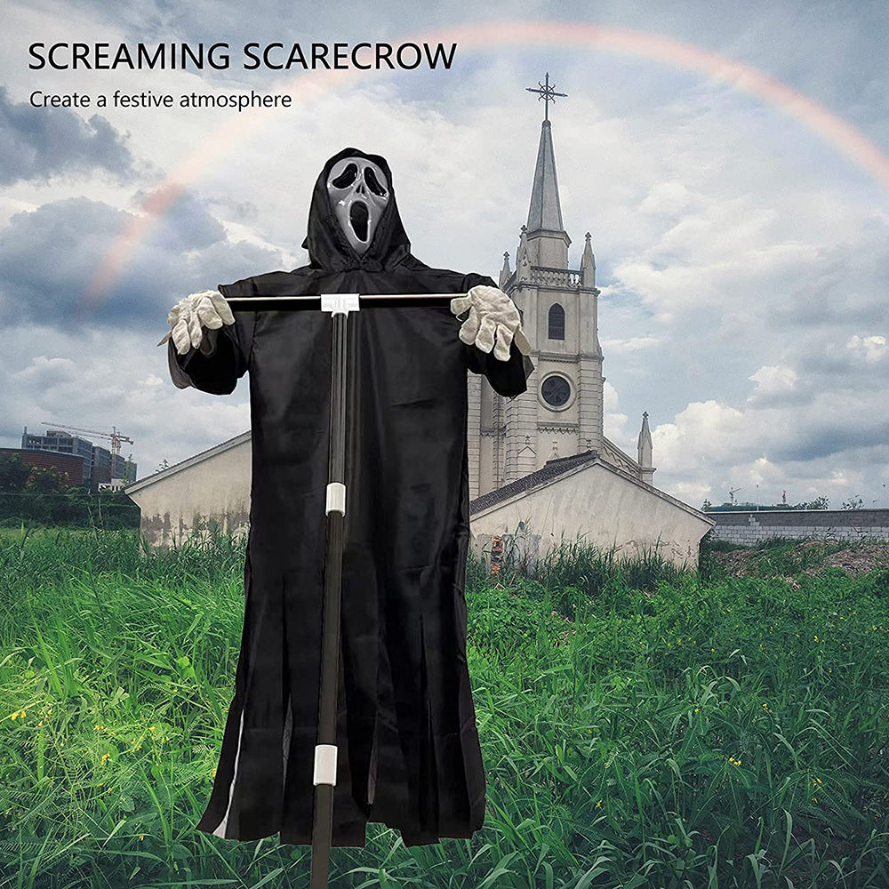 Halloween Creative Ghost Face Party Supplies Halloween Decorations Funny Hanging Ghost Pastoral Protection Scarecrow
