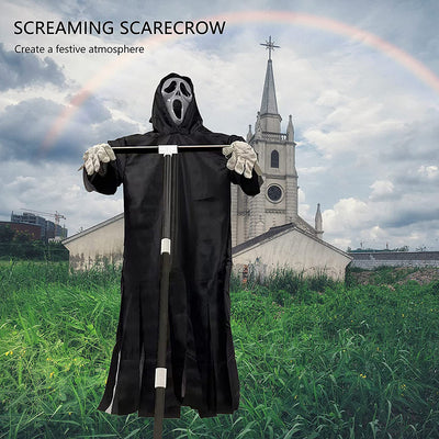 Halloween Creative Ghost Face Party Supplies Halloween Decorations Funny Hanging Ghost Pastoral Protection Scarecrow
