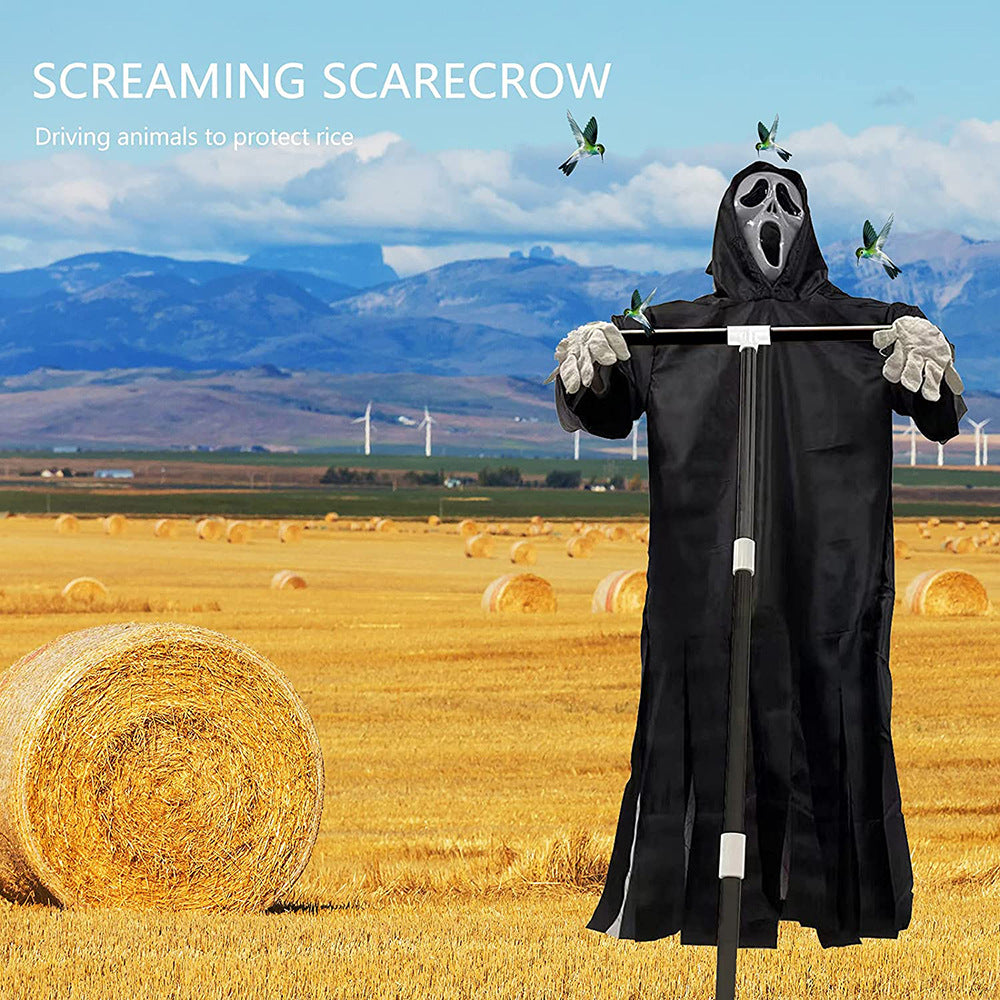 Halloween Creative Ghost Face Party Supplies Halloween Decorations Funny Hanging Ghost Pastoral Protection Scarecrow