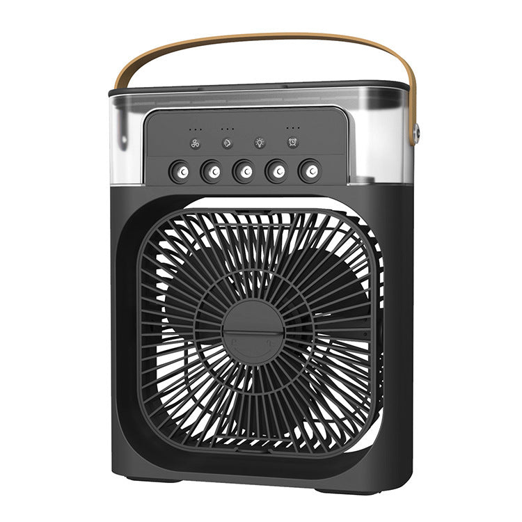 Cooler Air Conditioning Fan 600ML Water Capacity 5 Spray USB Fan Desktop Humidifier Home Cooler LED Light