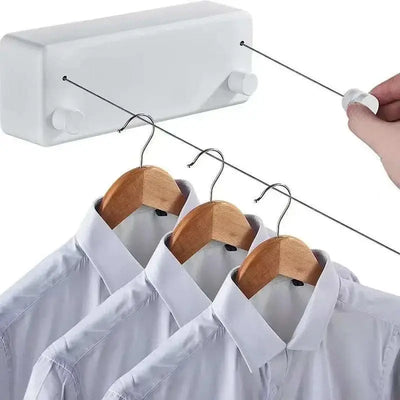 Punch-free Invisible Telescopic Drying Rack Balcony Bathroom Indoor And Outdoor Drying Rack Bold 304 Stainless Steel Wire Rope