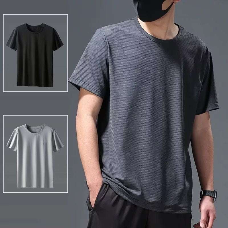 Camiseta masculina de secagem