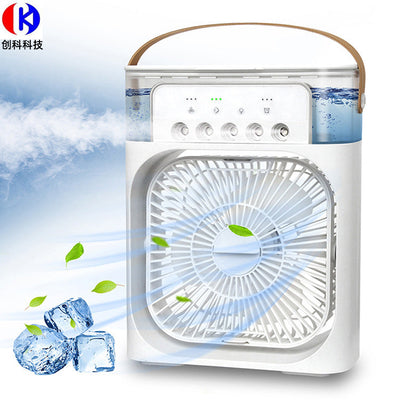 Cooler Air Conditioning Fan 600ML Water Capacity 5 Spray USB Fan Desktop Humidifier Home Cooler LED Light