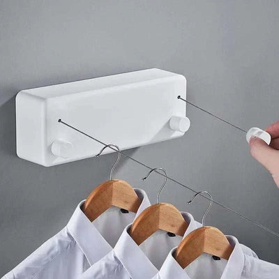 Punch-free Invisible Telescopic Drying Rack Balcony Bathroom Indoor And Outdoor Drying Rack Bold 304 Stainless Steel Wire Rope