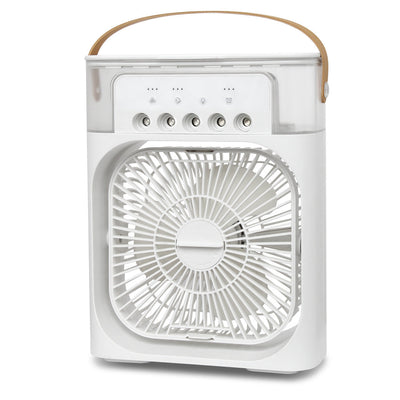 Cooler Air Conditioning Fan 600ML Water Capacity 5 Spray USB Fan Desktop Humidifier Home Cooler LED Light