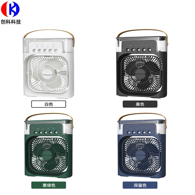 Cooler Air Conditioning Fan 600ML Water Capacity 5 Spray USB Fan Desktop Humidifier Home Cooler LED Light