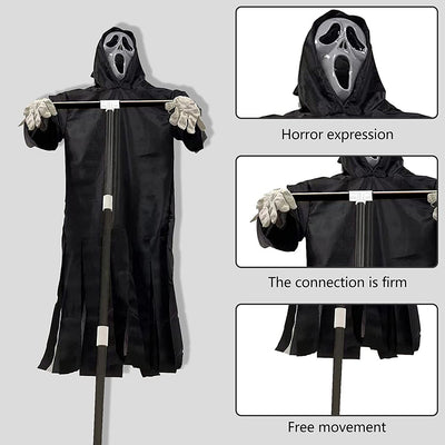 Halloween Creative Ghost Face Party Supplies Halloween Decorations Funny Hanging Ghost Pastoral Protection Scarecrow
