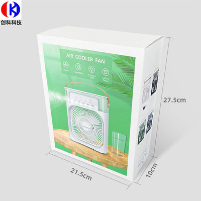 Cooler Air Conditioning Fan 600ML Water Capacity 5 Spray USB Fan Desktop Humidifier Home Cooler LED Light