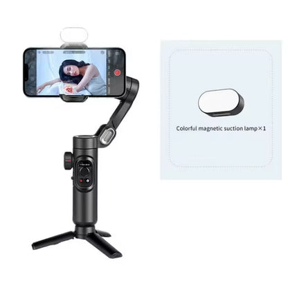 Gimbal stabilizer for Android and iPhone showing panorama time-lapse features