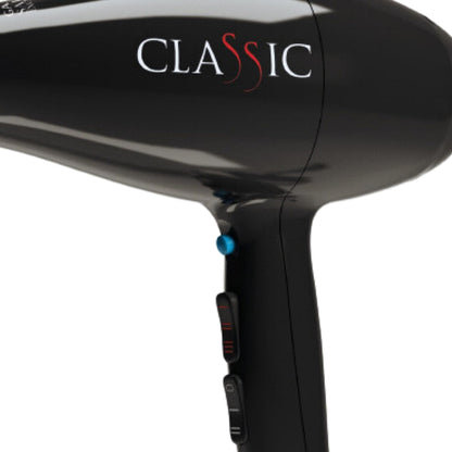 High power hair dryer controls.