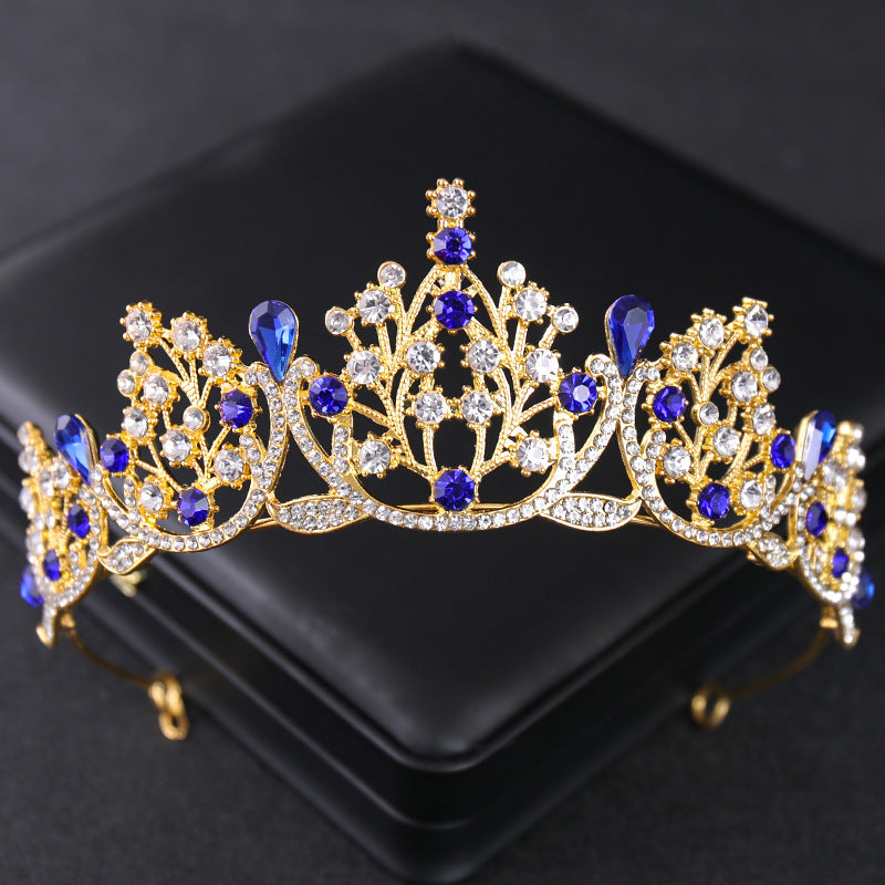 Women's Fashion Vintage Rhinestone Crown Tiara